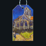 Vincent van Gogh - Die Kirche von Auvers Geschenkanhänger<br><div class="desc">Die Kirche in Auvers / l'Eglise à Auvers-sur-oise von Vincent Van Gogh im Jahre 1890</div>