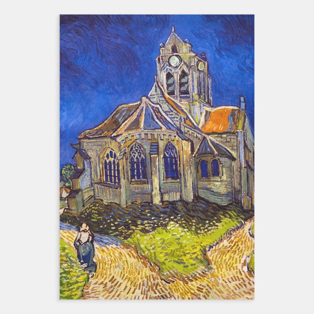 Vincent van Gogh - Die Kirche von Auvers Geschenkpapier Set (Von Creator hochgeladen)