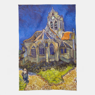 Vincent van Gogh - Die Kirche von Auvers Geschirrtuch