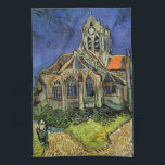 Vincent van Gogh - Die Kirche von Auvers Geschirrtuch<br><div class="desc">Die Kirche von Auvers (1890) von Vincent van Gogh ist ein Vintager Post-Impressionismus feiner Kunst architektonische religiöse Malerei. Eine Frau, die auf einem Weg zur Dorfkapelle spaziert, mit schönen Buntglasfenstern. Eine Szene der Alltagsarchitektur. Über den Künstler: Vincent Willem van Gogh (1853-1890) war ein postimpressionistischer Maler, dessen Werk besonders für seine...</div>