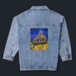 Vincent van Gogh - Die Kirche von Auvers Jeansjacke<br><div class="desc">Die Kirche in Auvers / l'Eglise à Auvers-sur-oise von Vincent Van Gogh im Jahre 1890</div>