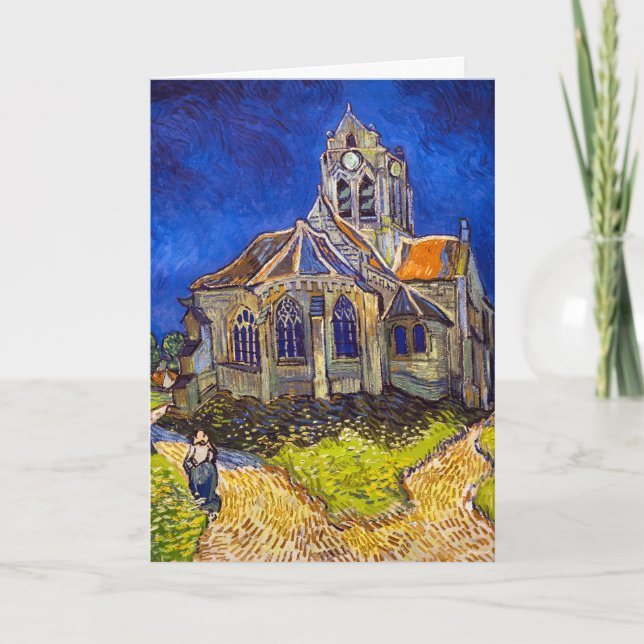 Vincent van Gogh - Die Kirche von Auvers Karte (Vorderseite)