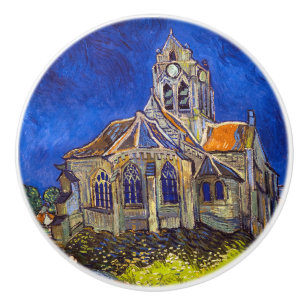 Vincent van Gogh - Die Kirche von Auvers Keramikknauf