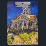 Vincent van Gogh - Die Kirche von Auvers Klemmbrett<br><div class="desc">Die Kirche in Auvers / l'Eglise à Auvers-sur-oise von Vincent Van Gogh im Jahre 1890</div>