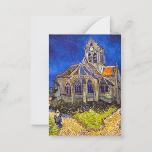 Vincent van Gogh - Die Kirche von Auvers Mitteilungskarte