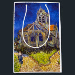 Vincent van Gogh - Die Kirche von Auvers Mittlere Geschenktüte<br><div class="desc">Die Kirche in Auvers / l'Eglise à Auvers-sur-oise von Vincent Van Gogh im Jahre 1890</div>