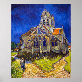 Vincent van Gogh - Die Kirche von Auvers Poster