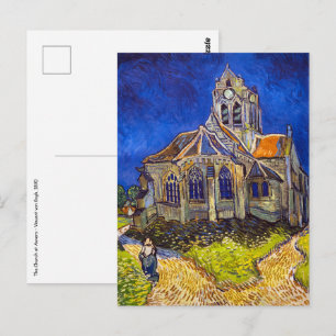 Vincent van Gogh - Die Kirche von Auvers Postkarte