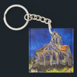Vincent van Gogh - Die Kirche von Auvers Schlüsselanhänger<br><div class="desc">Die Kirche in Auvers / l'Eglise à Auvers-sur-oise von Vincent Van Gogh im Jahre 1890</div>