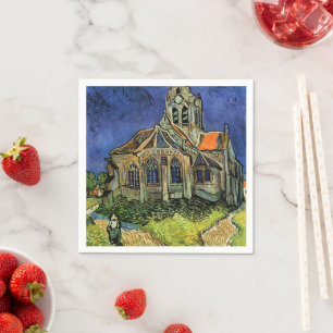 Vincent van Gogh - Die Kirche von Auvers Serviette