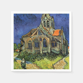 Vincent van Gogh - Die Kirche von Auvers Serviette