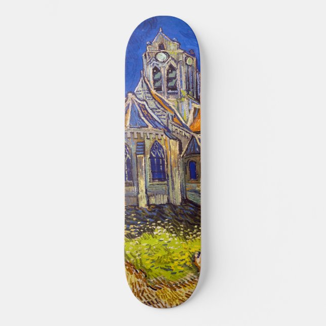 Vincent van Gogh - Die Kirche von Auvers Skateboard (Vorderseite)