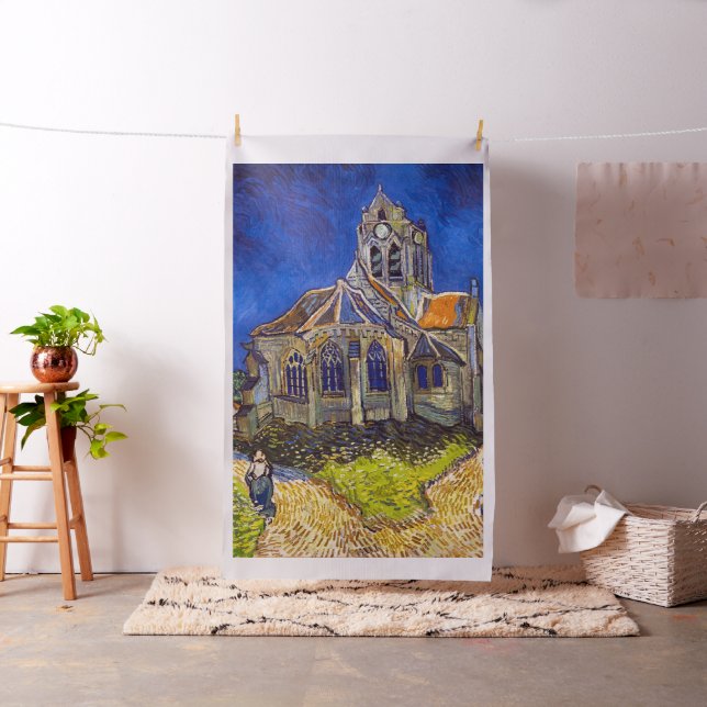 Vincent van Gogh - Die Kirche von Auvers Stoff (Beispiel)