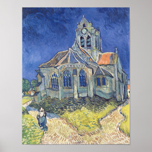 Vincent van Gogh   Die Kirche von Auvers-sur-Oise Poster