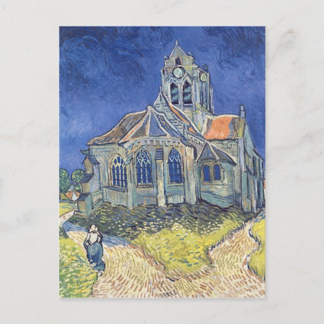 Vincent van Gogh | Die Kirche von Auvers-sur-Oise Postkarte (Vorderseite)