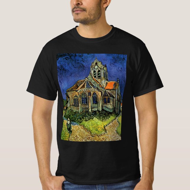 Vincent van Gogh - Die Kirche von Auvers T-Shirt (Vorderseite)
