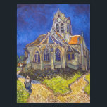 Vincent van Gogh - Die Kirche von Auvers Tischdecke<br><div class="desc">Die Kirche in Auvers / l'Eglise à Auvers-sur-oise von Vincent Van Gogh im Jahre 1890</div>