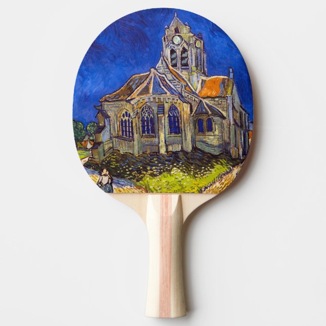 Vincent van Gogh - Die Kirche von Auvers Tischtennis Schläger (Vorderseite)