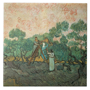 Vincent van Gogh   die olivgrünen Pflücker, Fliese