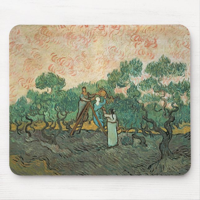 Vincent van Gogh | die olivgrünen Pflücker, Mousepad (Vorne)