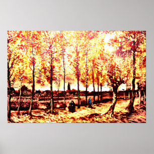Vincent Van Gogh - Die Pappeln in Nuenen 2 Poster