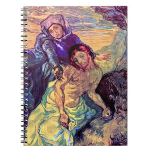 Vincent Van Gogh - Die Pietà - Jesus und Jungfrau  Notizblock
