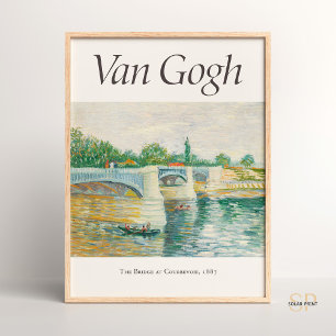 Vincent van Gogh Die Seine mit der Pont drucken Poster