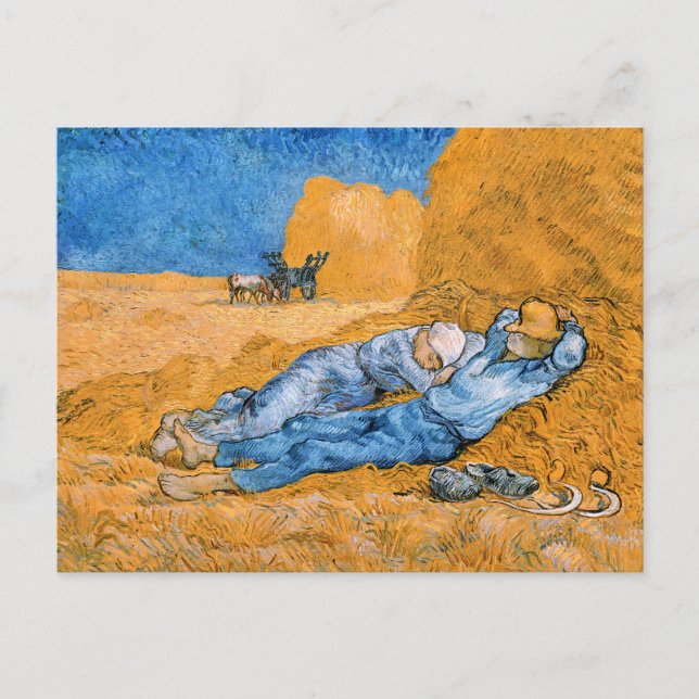 Vincent van Gogh - Die Siesta Postkarte (Vorderseite)