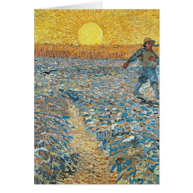 Vincent van Gogh die Sower-Malerei-Kunst (Vorne)