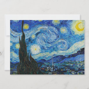 Vincent Van Gogh Die Sternennacht Einladung