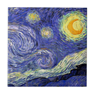 Vincent Van Gogh - Die Sternennacht Fine Art Fliese
