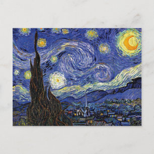 Vincent Van Gogh - Die Sternennacht Fine Art Postkarte