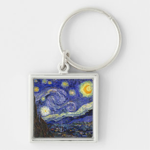 Vincent Van Gogh - Die Sternennacht Fine Art Schlüsselanhänger