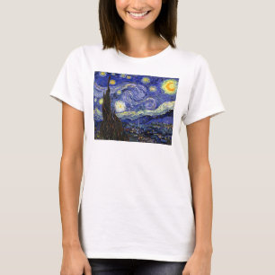 Vincent Van Gogh - Die Sternennacht Fine Art T-Shirt