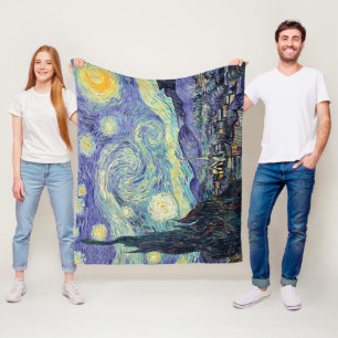 Vincent Van Gogh Die Sternennacht  Fleecedecke