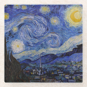 Vincent Van Gogh - Die Sternennacht Glasuntersetzer
