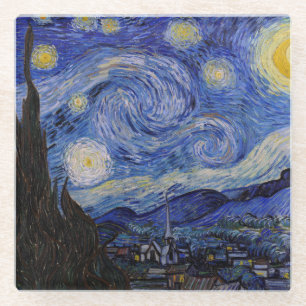 Vincent Van Gogh - Die Sternennacht Glasuntersetzer