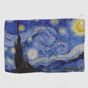 Vincent Van Gogh - Die Sternennacht Golfhandtuch
