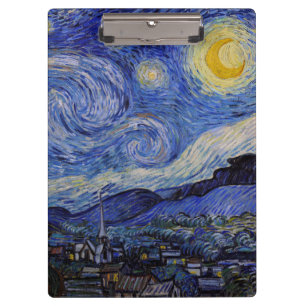 Vincent Van Gogh - Die Sternennacht Klemmbrett