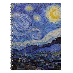 Vincent Van Gogh - Die Sternennacht Notizblock