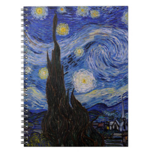 Vincent Van Gogh - Die Sternennacht Notizblock