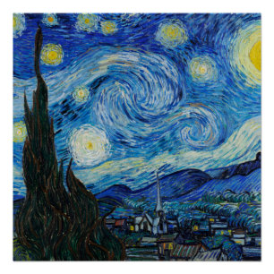 Vincent Van Gogh Die Sternennacht Poster