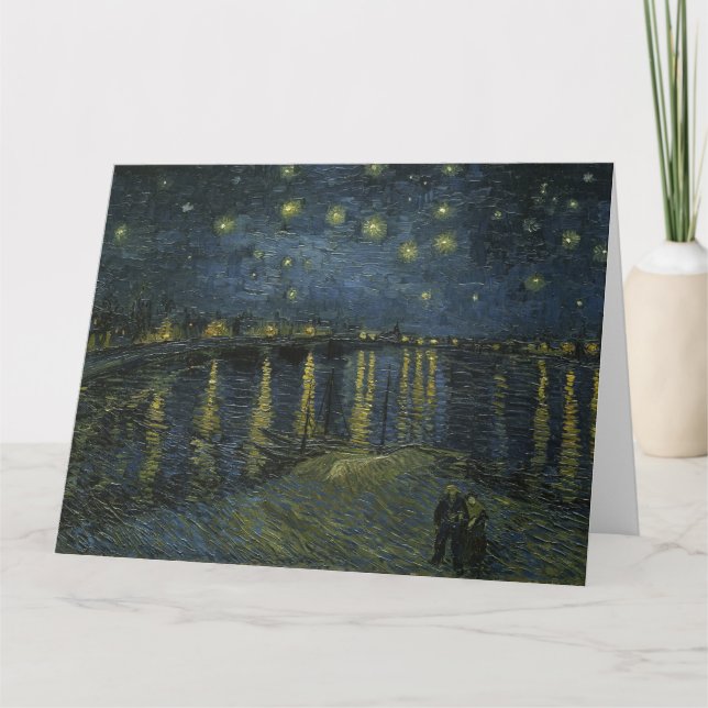 Vincent Van Gogh, die Sternennacht über der Rhone Karte (Vorderseite)