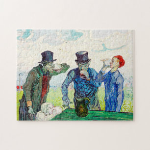Vincent Van Gogh Die Trinker Fine Art Puzzle