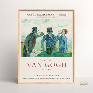 Vincent van Gogh Die Trinker Kunstprint Vintage Poster