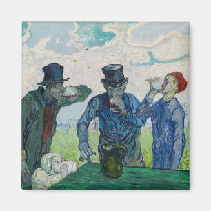 Vincent van Gogh - Die Trinker, nach Daumier Magnet