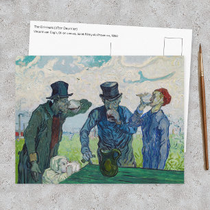Vincent van Gogh - Die Trinker, nach Daumier Postkarte