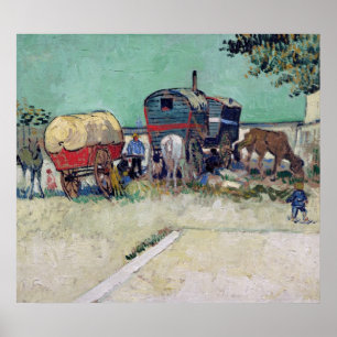 Vincent van Gogh   Die Wohnwagen, Sinti und Roma-C Poster