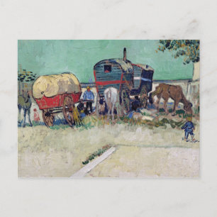 Vincent van Gogh   Die Wohnwagen, Sinti und Roma-C Postkarte