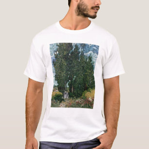 Vincent van Gogh   die Zypressen, c.1889-90 T-Shirt